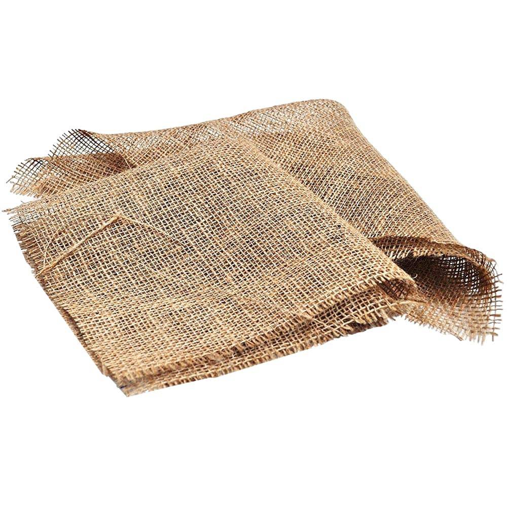 Hessian Squares Pond Plant Basket Liners 45 x 45cm - Real Aquatics