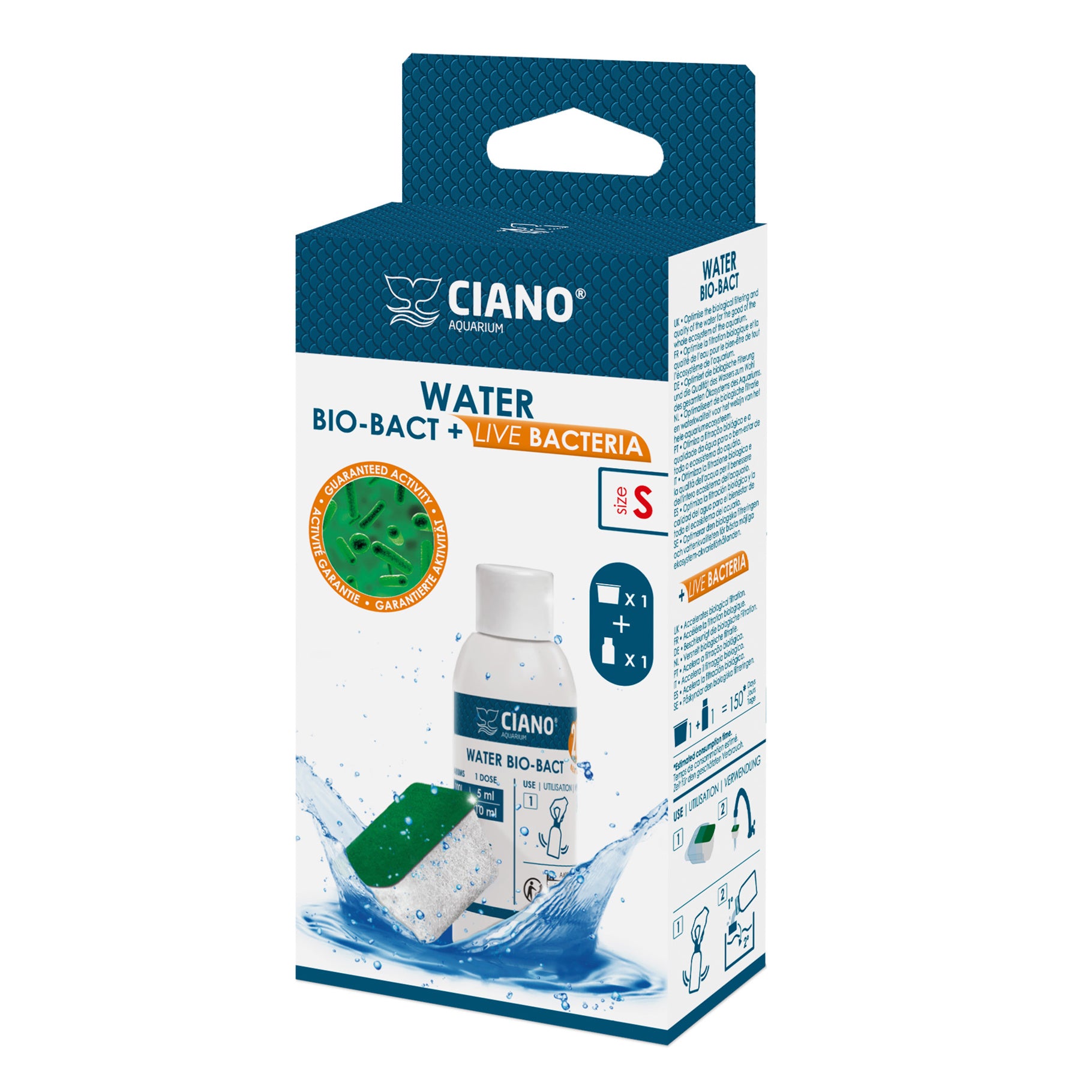 Ciano Water Bio-Bact & Live Bacteria 4 Sizes
