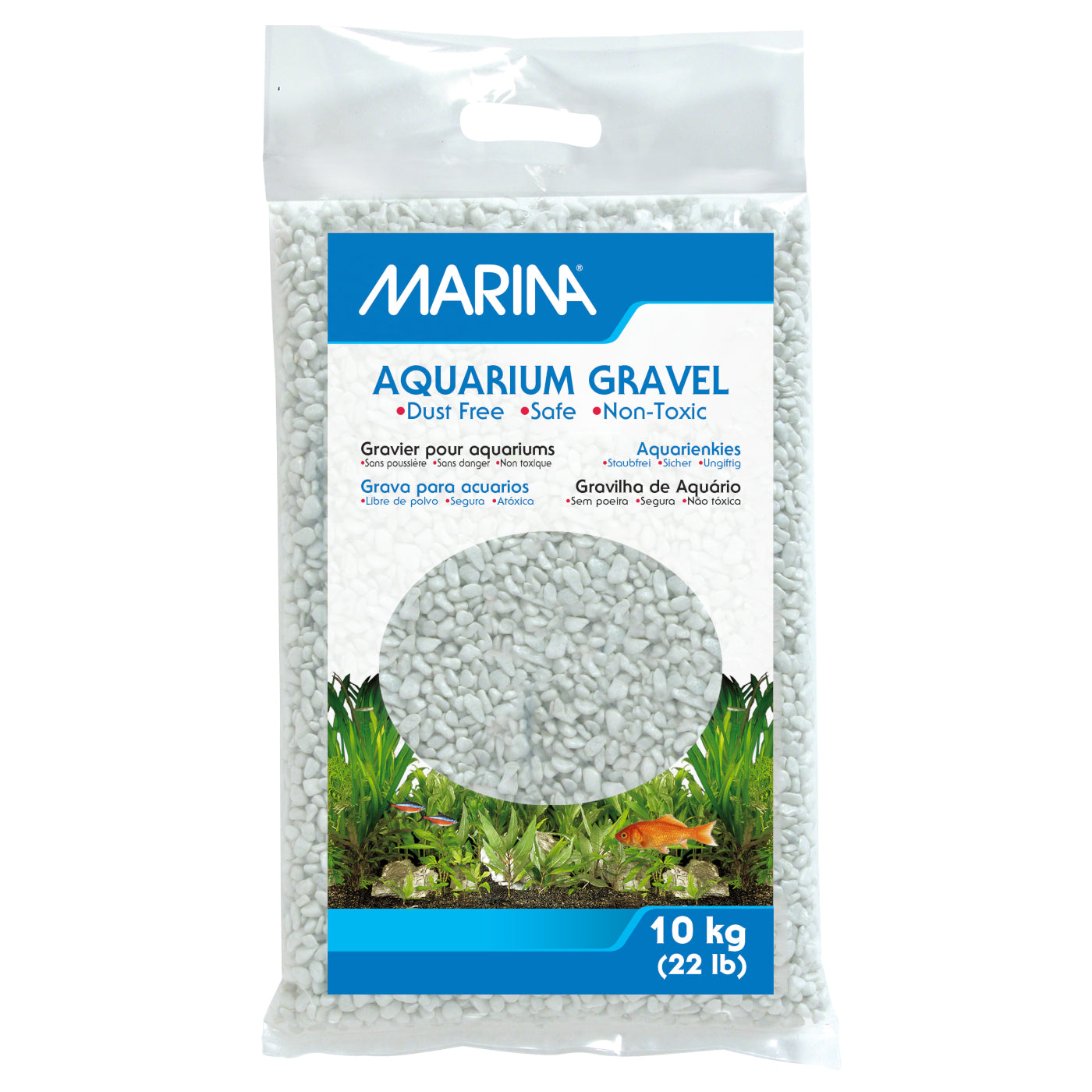 Marina Decorative Aquarium Gravel Cream White 2/10kg