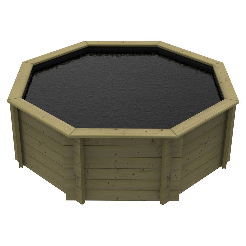 The Garden Timber Company Wooden Fish Ponds 8ft Octagonal 831mm Height 3170L