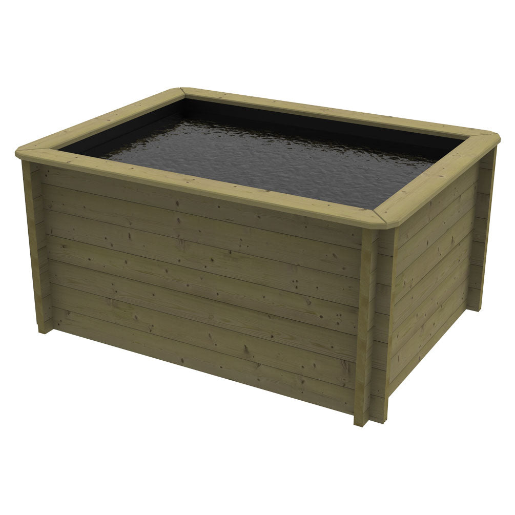 The Garden Timber Company Wooden Fish Ponds 2x1.5m 965mm Height 1959L