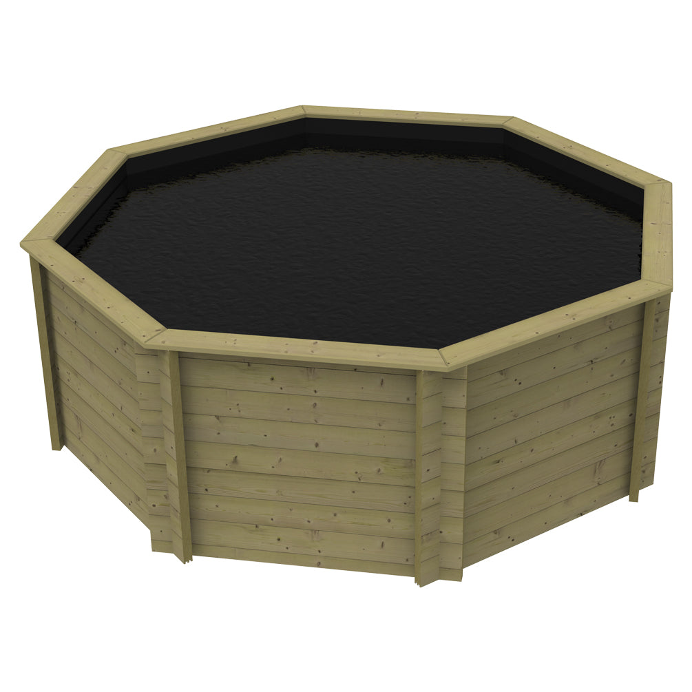 The Garden Timber Company Wooden Fish Ponds 10ft Octagonal 1099mm Height 6722L