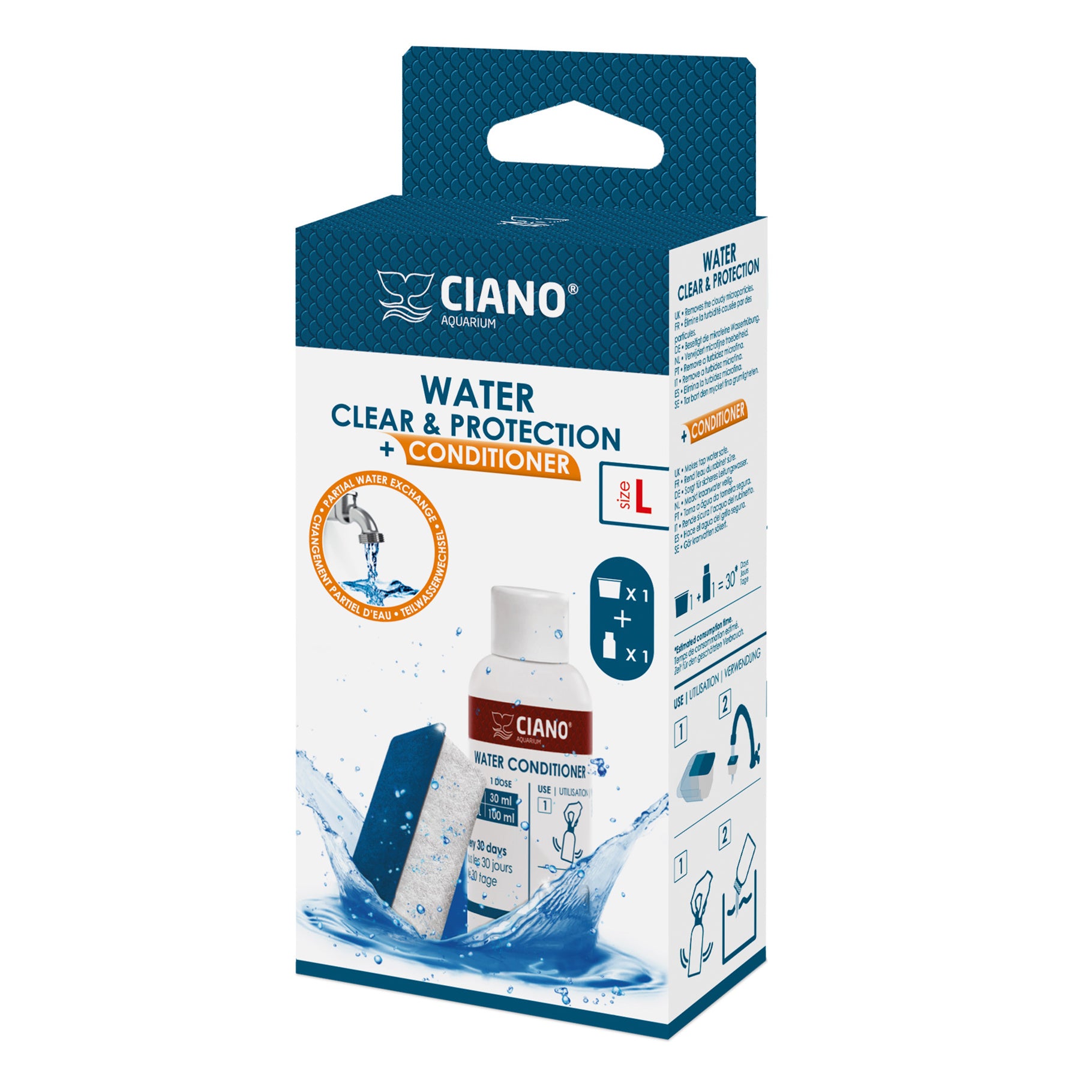Ciano - Conditionneur d'Eau Water Conditioner pour Aquarium