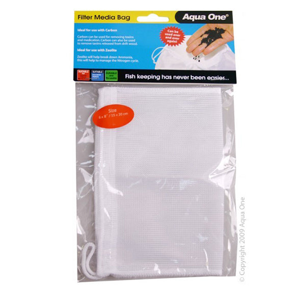 Aqua One Filter Media Bags Small 12 x 8cm Packs of 1, 3 or 5
