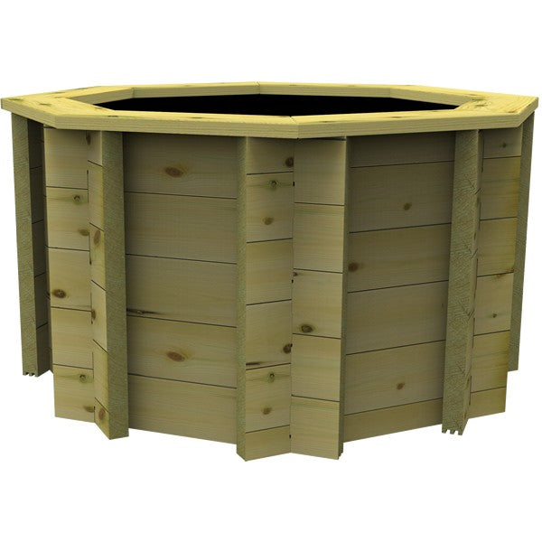 The Garden Timber Company Wooden Fish Ponds 4ft Octagonal 697mm Height 506L