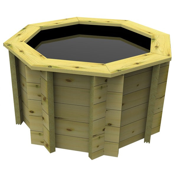 The Garden Timber Company Wooden Fish Ponds 4ft Octagonal 831mm Height 615L
