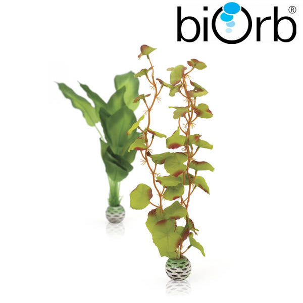 BiOrb Silk Plant Set Green Medium Pk of 2 46100