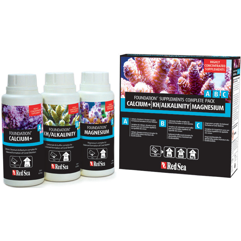 Red Sea Foundation Supplements Complete Pack A / B / C 3 x 250ml