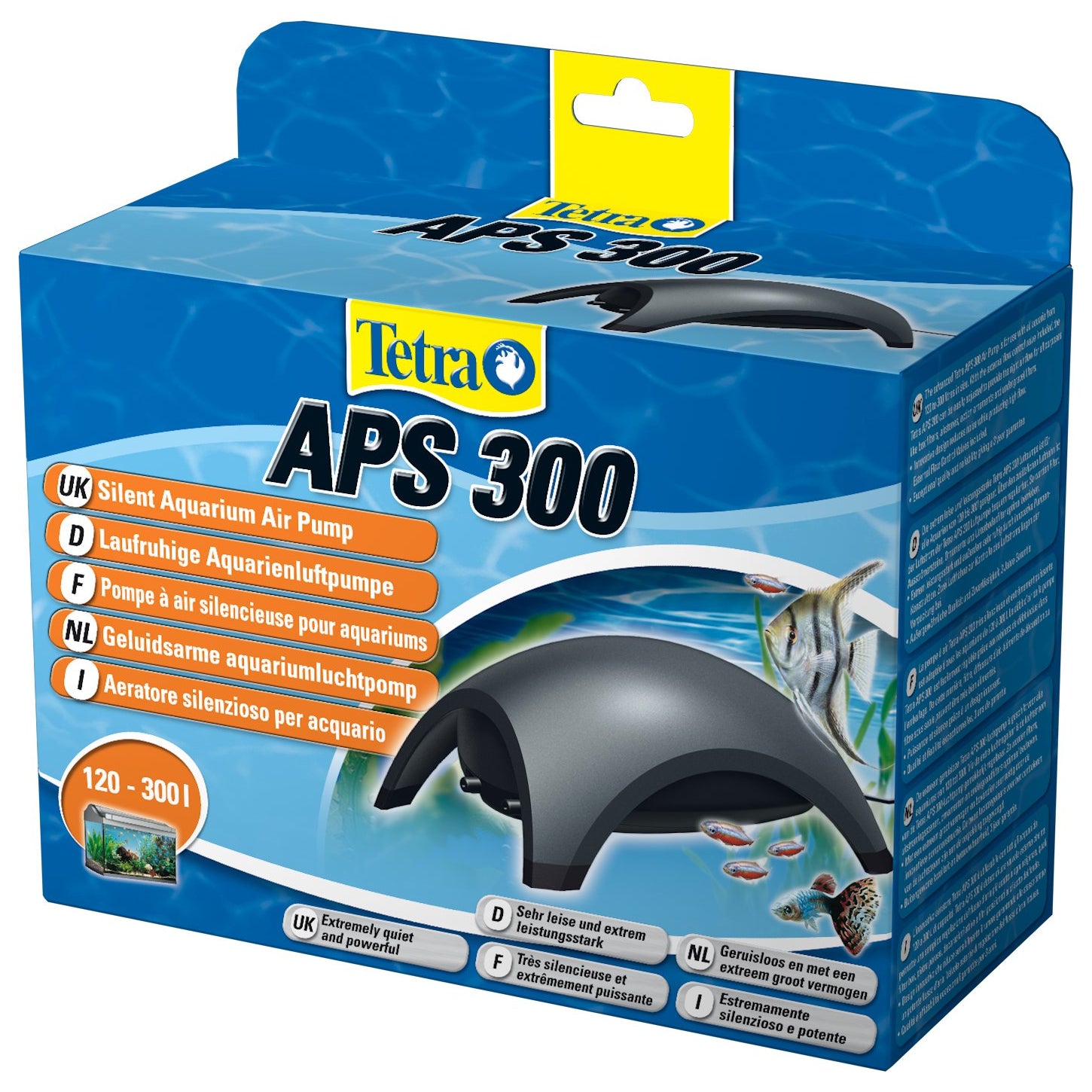 Tetra Aquarium Air Pump APS300 300L/h Tanks <300L