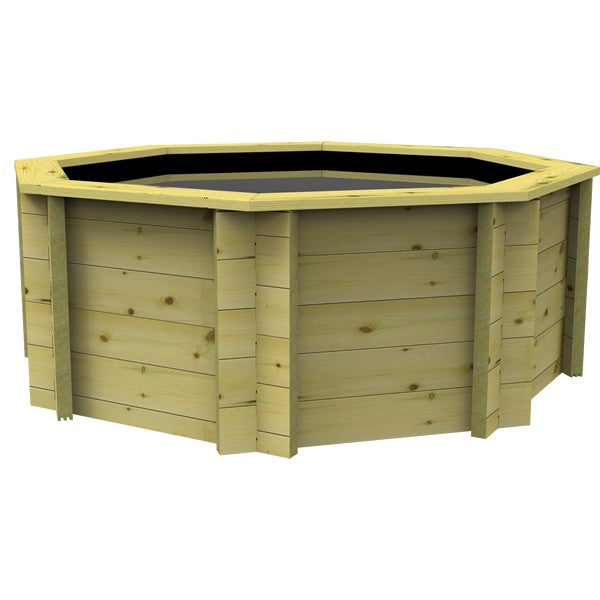 The Garden Timber Company Wooden Fish Ponds 8ft Octagonal 831mm Height 3170L