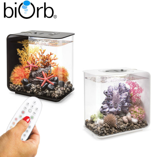 BiOrb Flow 15L Aquarium MCR LED Lighting Black / White