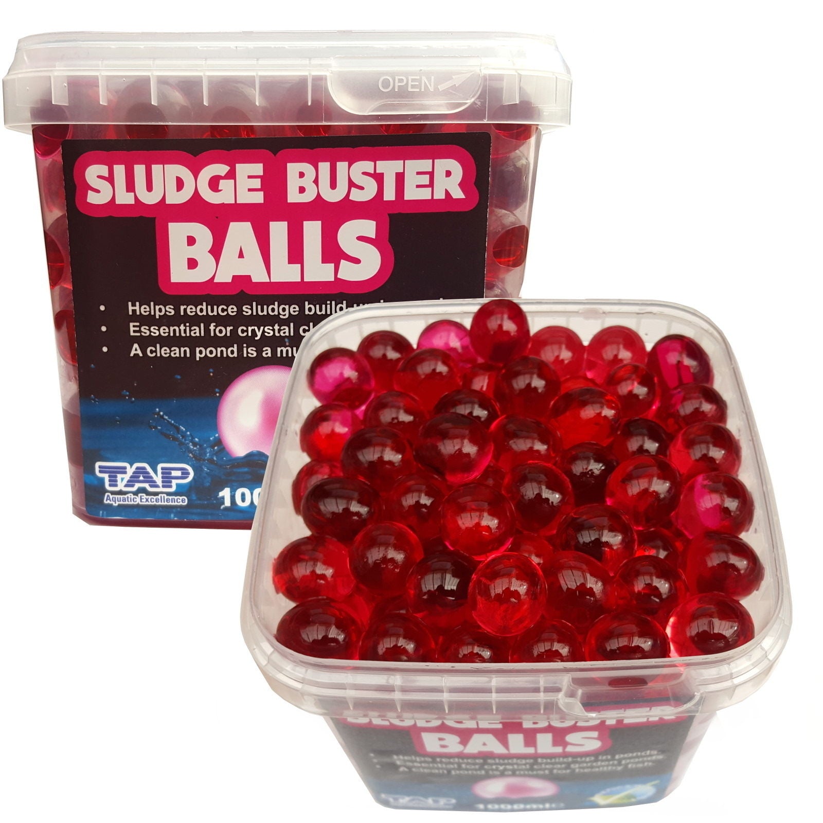 TAP Sludge Buster Balls Crystal Clear Pond Balls 280/500/1000ml