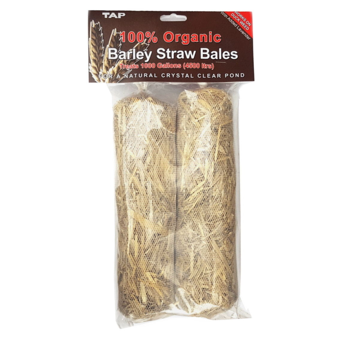 TAP Barley Straw Twin Pack 100% Organic w. added Lavender Treats 4500L