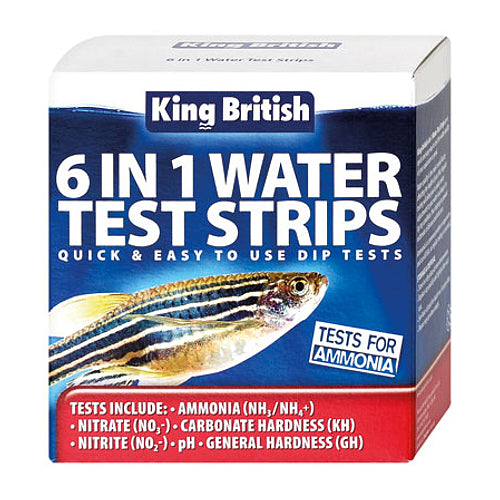 King British 6 in 1 Water Test Strips - 25 Weeks Supply