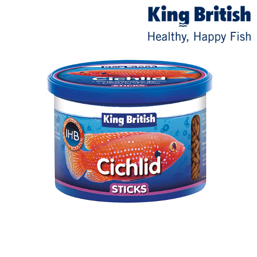 King British Cichlid Floating Food Sticks 100g