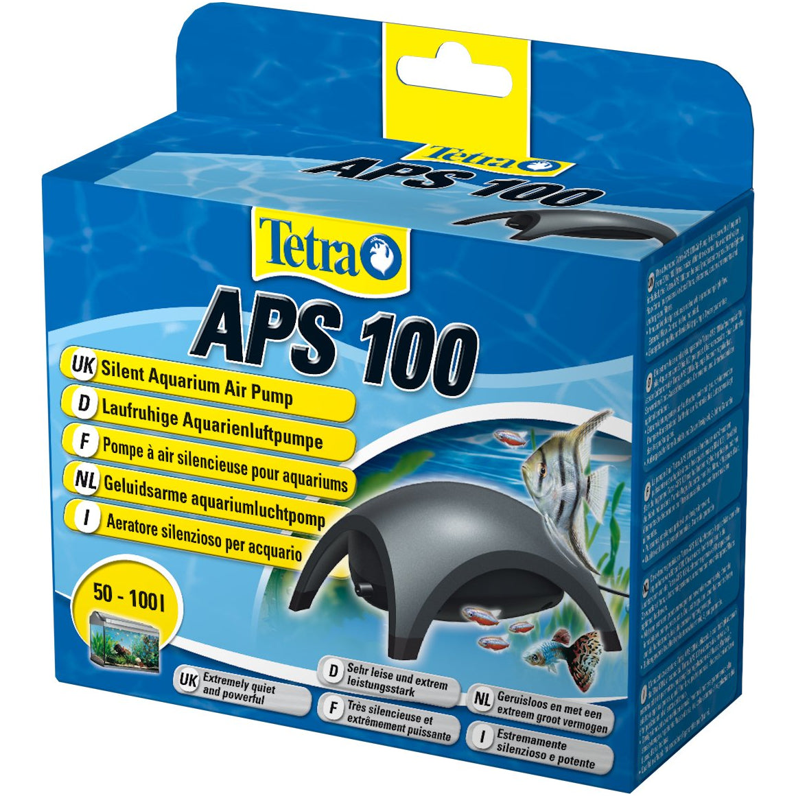 Tetra Aquarium Air Pump APS100 100L/h Tanks <100L