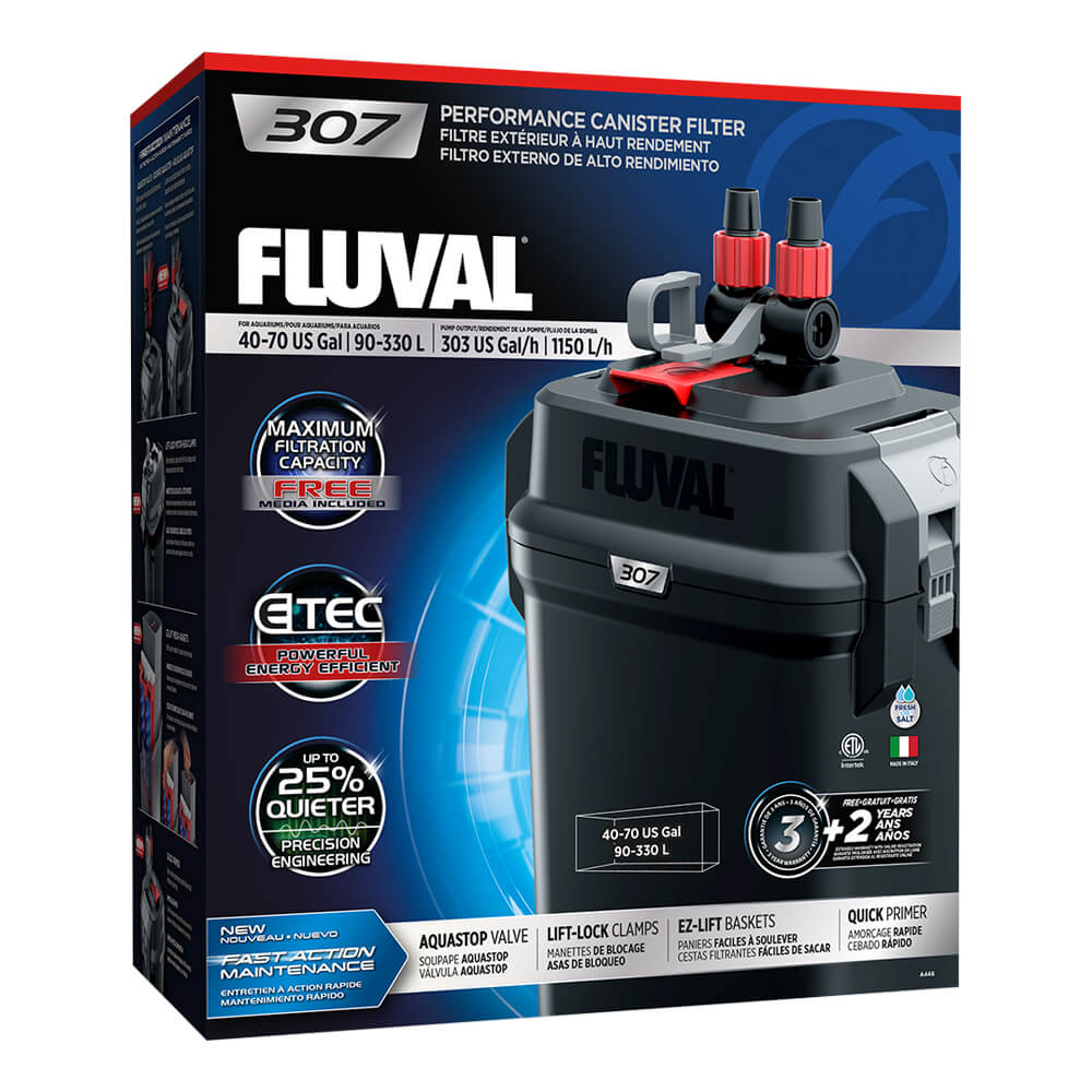 Fluval 307 Aquarium External Filter 1150L/h for Tanks up to 330L