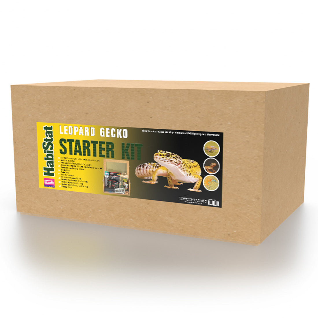 HabiStat Leopard Gecko Complete Starter Kit Wood Terrainium