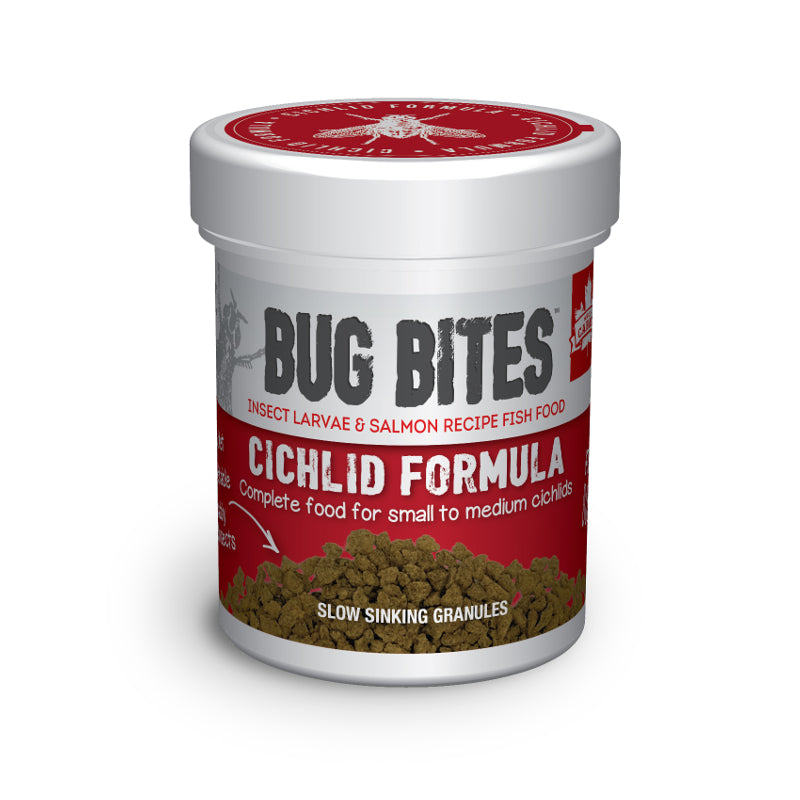 Fluval Bug Bites Insect Formula Fish Food Cichlid Granules 45g