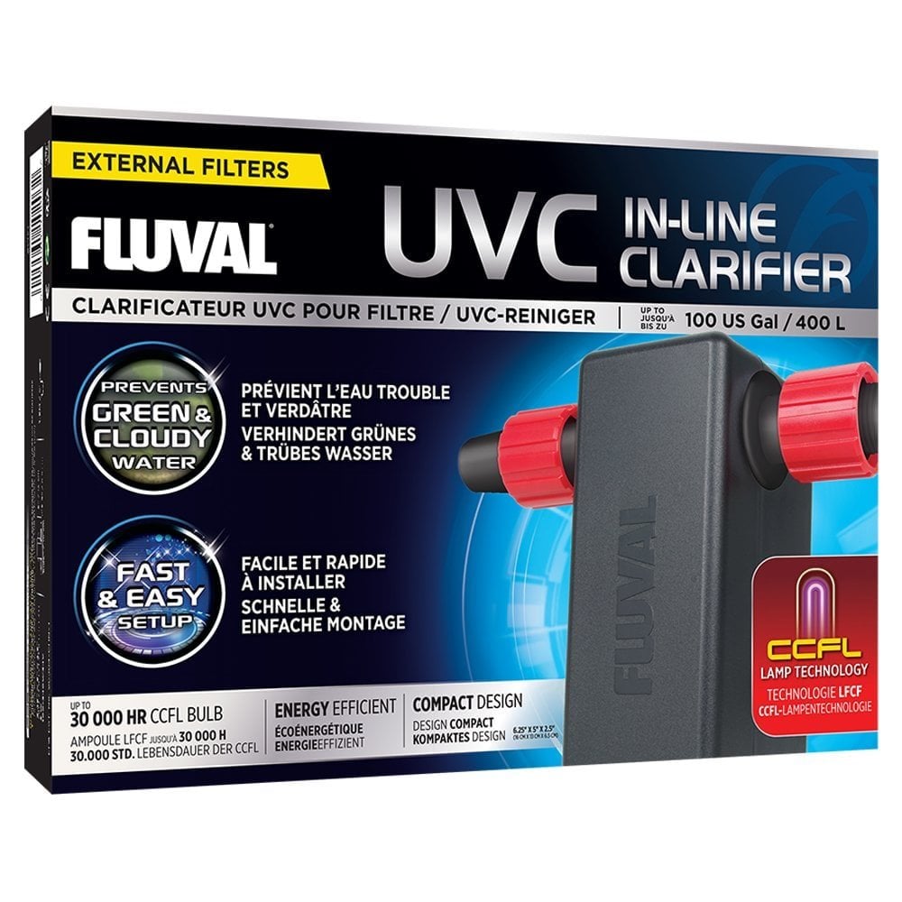 Fluval 107 Aquarium Filter 550L/h Tanks up to 130L with A203 UVC