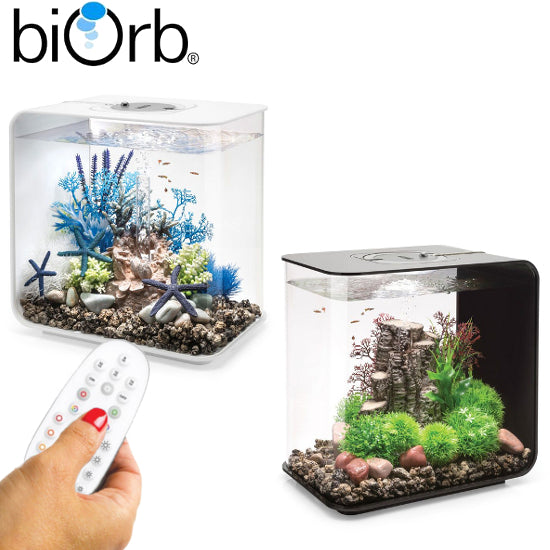 BiOrb Flow 30L Aquarium MCR LED Lighting Black / White