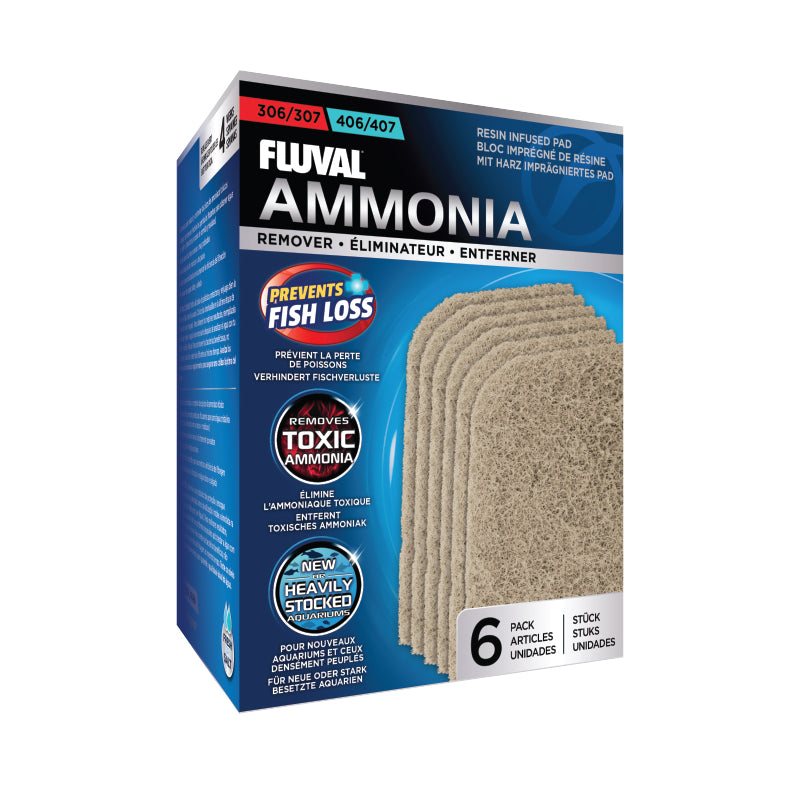 Fluval Resin Infused Filter Media Pads Ammonia Remover
