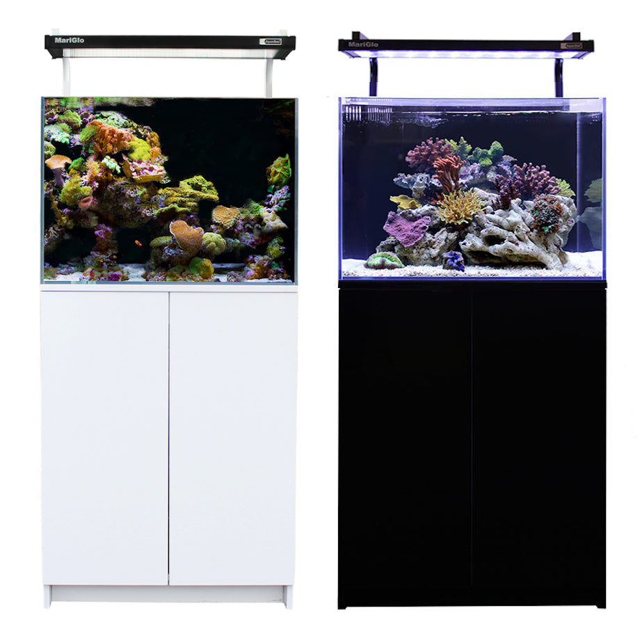 Aqua One MiniReef 120 Aquarium & Cabinet 120L Black & White