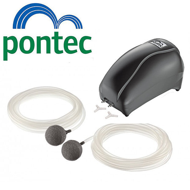 Pontec PondoAir Pond Air Pump 200 / includes FREE hose & air stones
