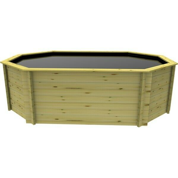 The Garden Timber Company Wooden Fish Ponds 12x8ft Octagonal 1099mm Height 6452L