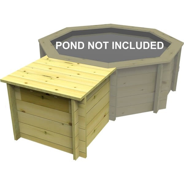 The Garden Timber Company Pond Filtration Enclosure - Suitable For 697mm Walled Octagonal Ponds