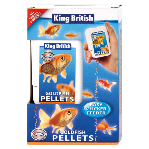 King British Goldfish Pellets Easy Clicker Feeder 26g
