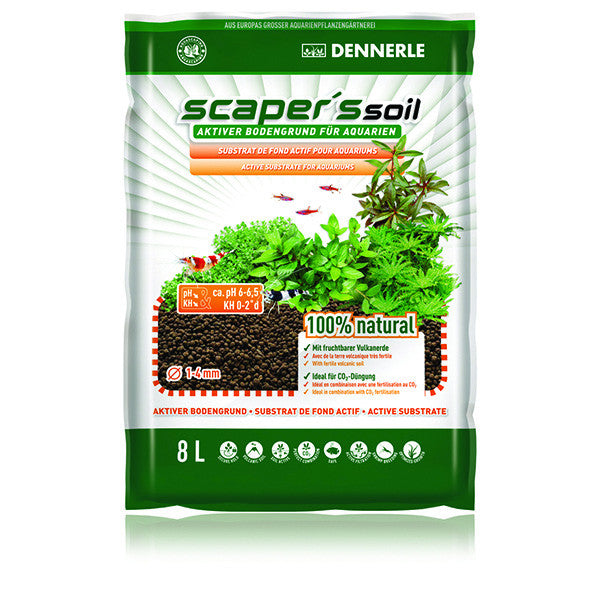 Dennerle Active Substrate Scapers Soil 1-4mm 2 Sizes