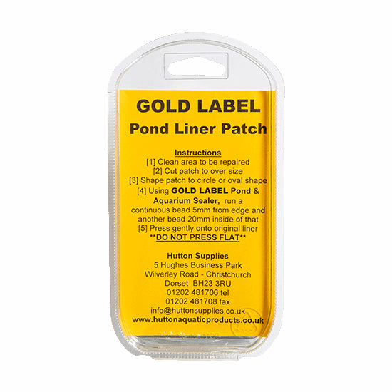 Gold Label Pond Liner Repair Patch Small 140 x 190mm / 5.5" x 7.5"