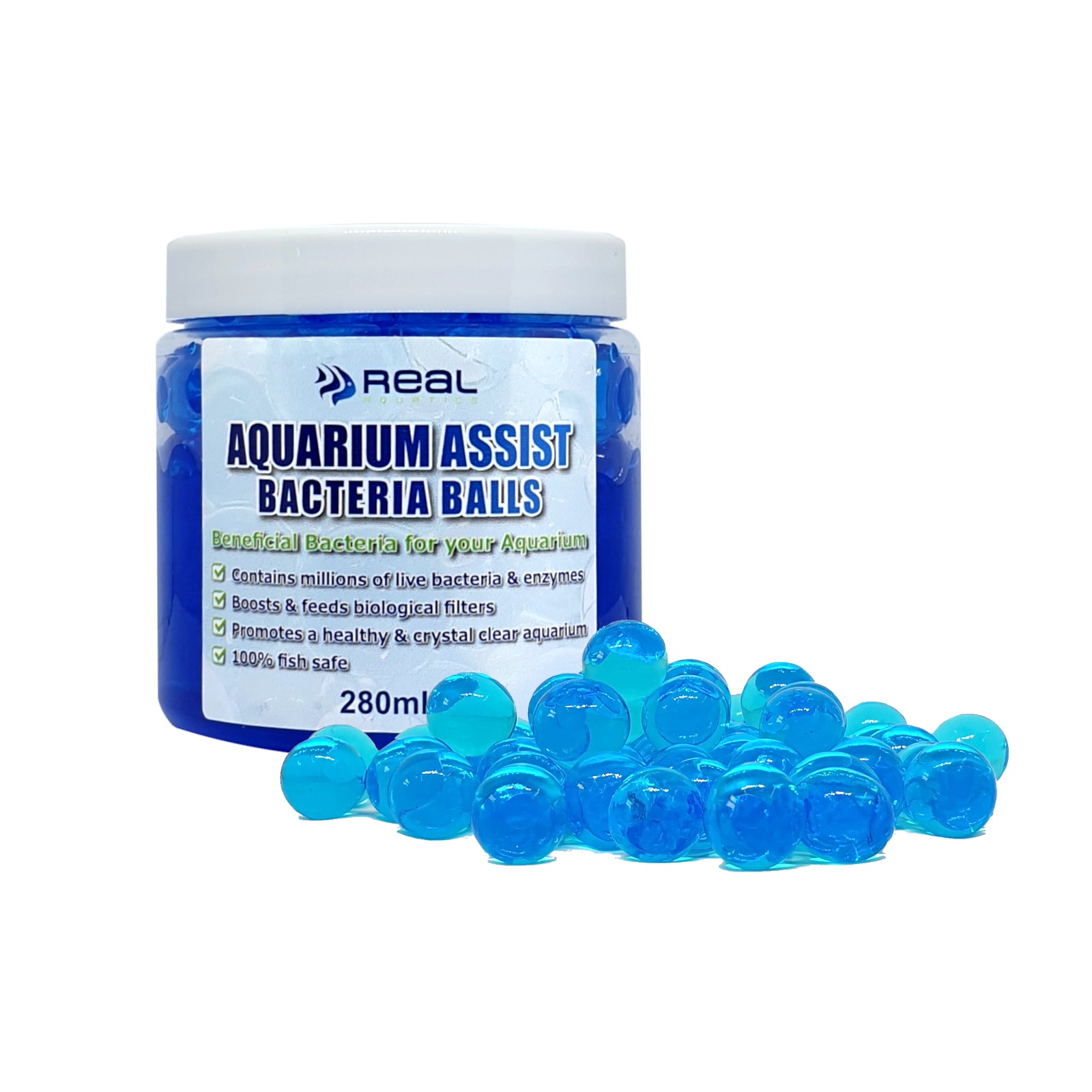 Real Aquatics Aquarium Assist Beneficial Bacteria Balls 3 Sizes
