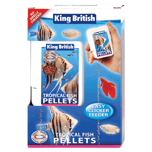 King British Tropical Fish Pellets Easy Clicker 30g