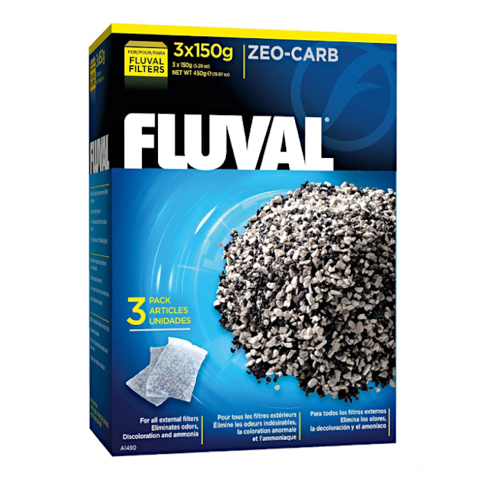 Fluval Filter Media ZEO-CARB 3 x 150g