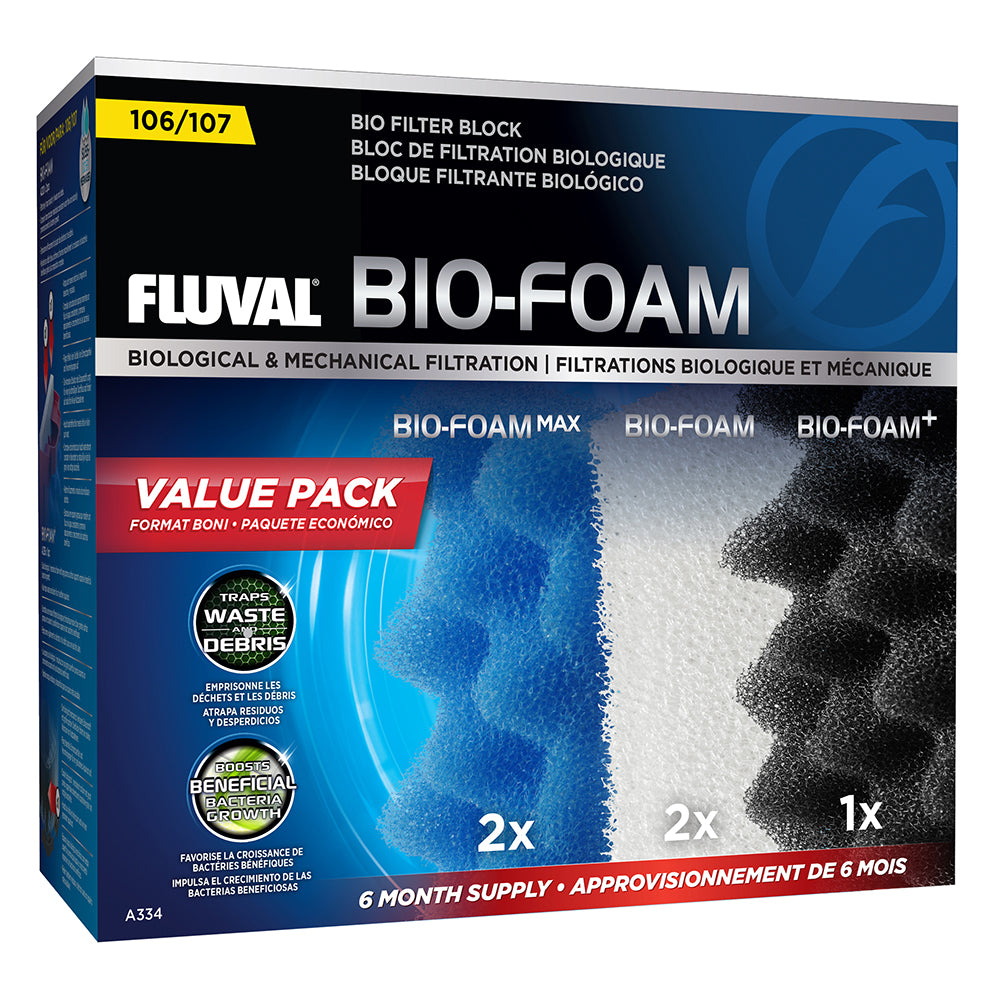Fluval 107 Bio-Foam Value Pack