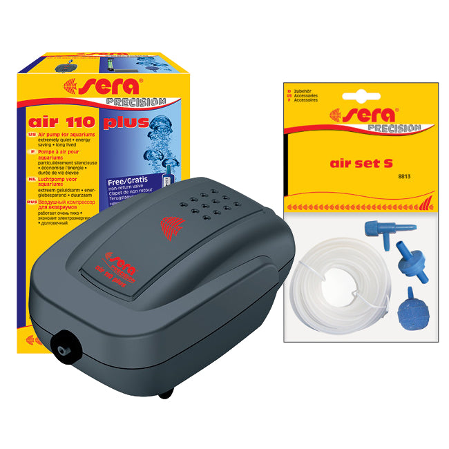 Sera Air 110 Plus Aquarium Air Pump & Accessories