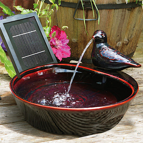 PondXpert Solar Water Feature Bird with Battery Backup